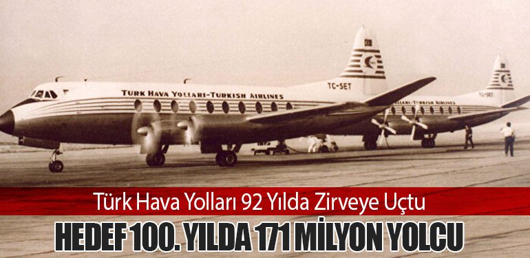 Türk Hava Yolları 92 Yılda Zirveye Uçtu: Hedef 100. Yılda 171 Milyon Yolcu