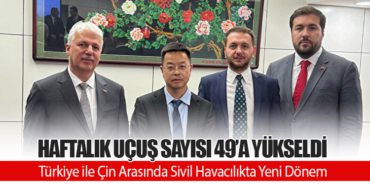 Türkiye ile Çin Arasında Sivil Havacılıkta Yeni Dönem: Haftalık Uçuş Sayısı 49’a Yükseldi 3 Haberler HÜRJET Türkiye ile Çin Arasında Sivil Havacılıkta Yeni Dönem: Haftalık Uçuş Sayısı 49’a Yükseldi
