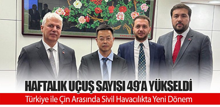 Türkiye ile Çin Arasında Sivil Havacılıkta Yeni Dönem: Haftalık Uçuş Sayısı 49’a Yükseldi