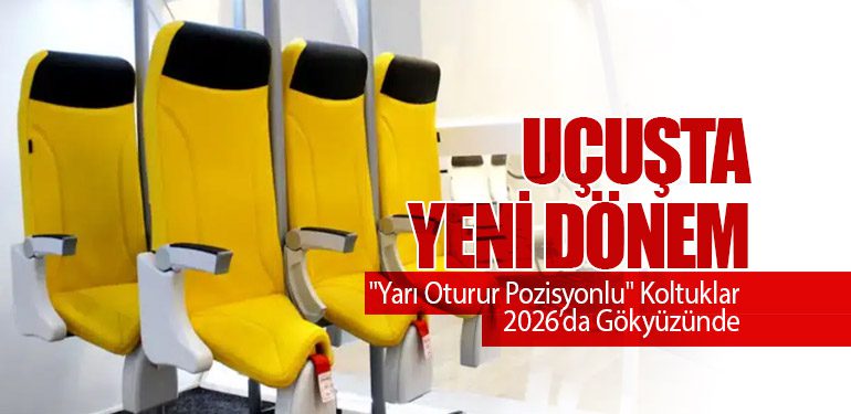 Uçuşta Yeni Dönem: "Yarı Oturur Pozisyonlu" Koltuklar 2026’da Gökyüzünde