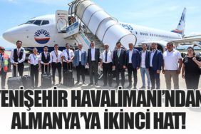 Yenişehir Havalimanı’ndan Almanya’ya İkinci Hat!
