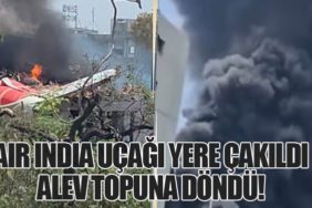 Air India Uçağı Yere Çakıldı Alev Topuna Döndü!