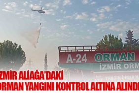 İzmir Aliağa’daki Orman Yangını Kontrol Altına Alındı