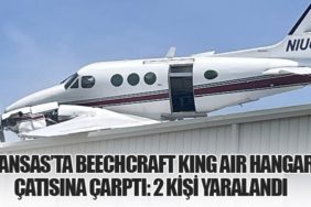 Kansas’ta Beechcraft King Air Hangar Çatısına Çarptı: 2 Kişi Yaralandı