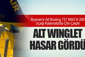 Ryanair’e Ait Boeing 737 MAX 8-200 Uçağı Kalamata’da Çite Çarptı: Alt Winglet Hasar Gördü