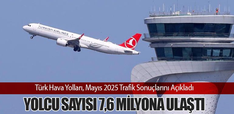 Türk Hava Yolları, Mayıs 2025 Trafik Sonuçlarını Açıkladı: Yolcu Sayısı 7,6 Milyona Ulaştı