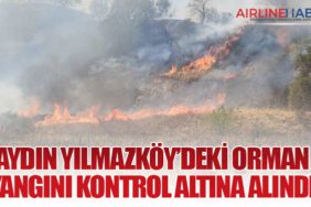 AYDIN YILMAZKÖY’DEKİ ORMAN YANGINI KONTROL ALTINA ALINDI