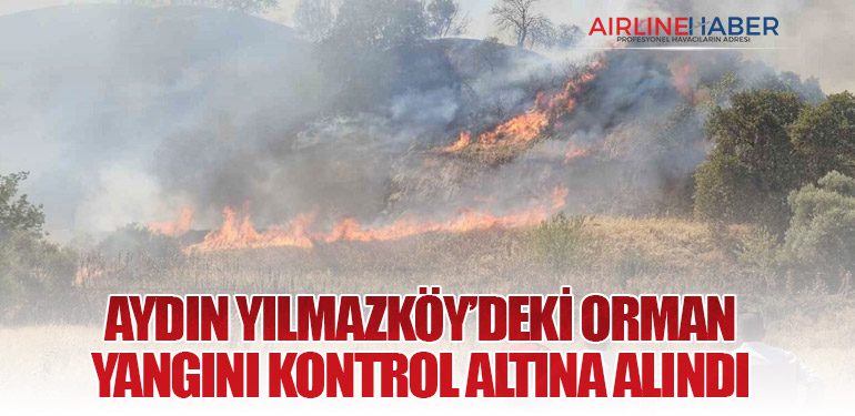 AYDIN YILMAZKÖY’DEKİ ORMAN YANGINI KONTROL ALTINA ALINDI