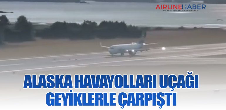 Alaska-Havayolları-Uçağı-Geyiklerle-Çarpıştı