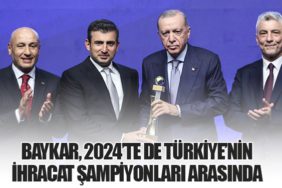 Baykar, 2024’te de Türkiye’nin İhracat Şampiyonları Arasında