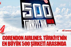 Corendon Airlines, Türkiye’nin En Büyük 500 Şirketi Arasında 