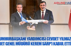 Cumhurbaşkanı-Yardımcısı-Cevdet-Yılmaz,-AJet-Genel-Müdürü-Kerem-Sarp’ı-Kabul-Etti