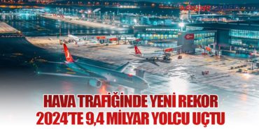 Hava Trafiğinde Yeni Rekor: 2024’te 9,4 Milyar Yolcu Uçtu 2 Haberler THY Hava Trafiğinde Yeni Rekor: 2024’te 9,4 Milyar Yolcu Uçtu