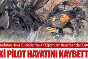Hindistan Hava Kuvvetleri'ne Ait Eğitim Jeti Rajasthan'da Düştü: İki Pilot Hayatını Kaybetti
