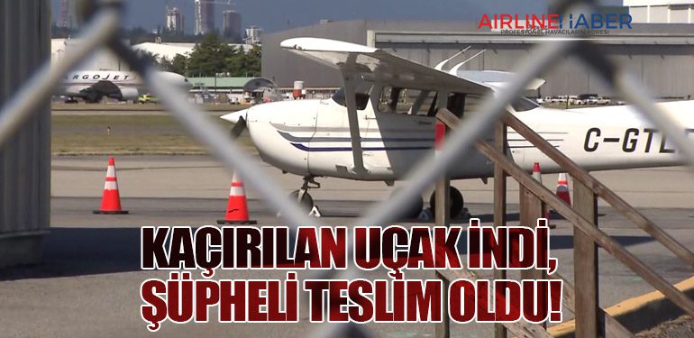 Kaçırılan Uçak İndi, Şüpheli Teslim Oldu!