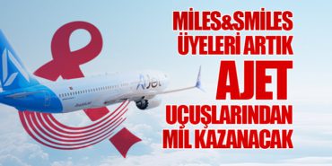 Miles&Smiles Üyeleri Artık AJet Uçuşlarından Mil Kazanacak 3 Haberler Vize Miles&Smiles Üyeleri Artık AJet Uçuşlarından Mil Kazanacak