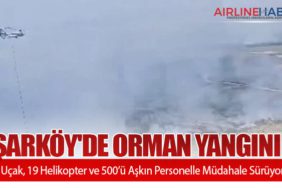 Şarköy'de Orman Yangını: 15 Uçak, 19 Helikopter ve 500’ü Aşkın Personelle Müdahale Sürüyor