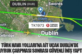 Türk Hava Yolları’na Ait Uçak Dublin’de Kuyruk Çarpması Sonrası Güvenli İniş Yaptı
