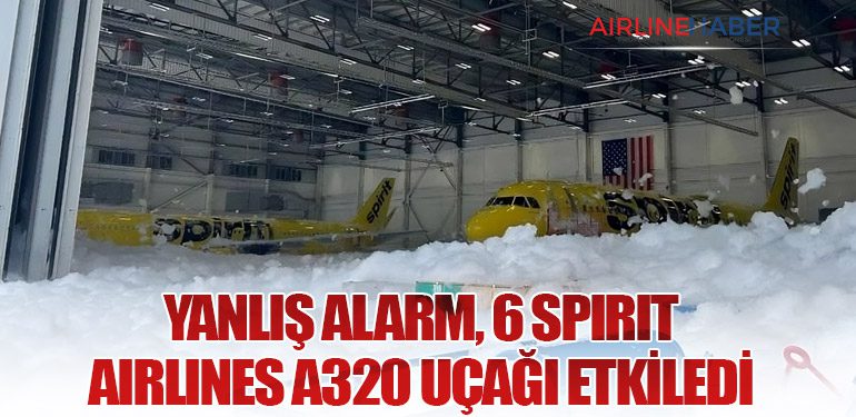 Yanlış Alarm, 6 Spirit Airlines A320 uçağı Etkiledi