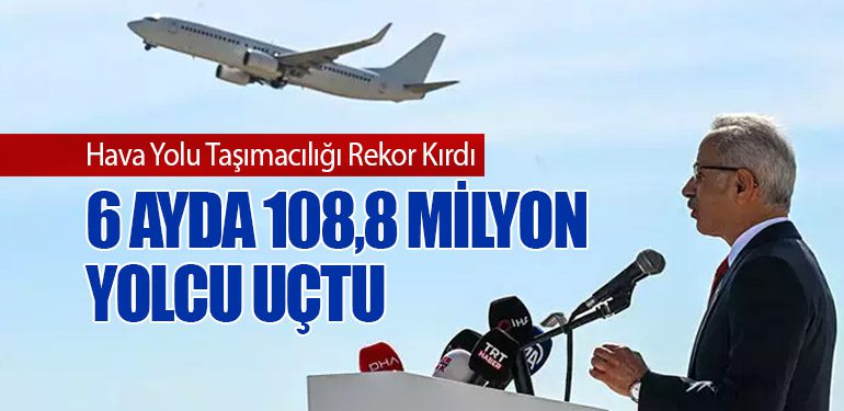 Hava Yolu Taşımacılığı Rekor Kırdı