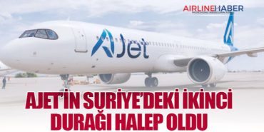 AJet’in Suriye’deki ikinci durağı Halep oldu 8 Haberler Uçak AJet’in Suriye’deki ikinci durağı Halep oldu
