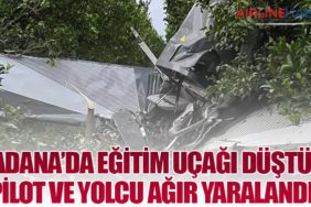 Adana’da Eğitim Uçağı Düştü: Pilot ve Yolcu Ağır Yaralandı