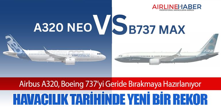 Airbus A320, Boeing 737’yi Geride Bırakmaya Hazırlanıyor: Havacılık Tarihinde Yeni Bir Rekor