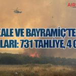 Çanakkale ve Bayramiç’te Orman Yangınları: 731 Tahliye, 4 Gözaltı
