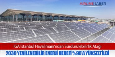 İGA İstanbul Havalimanı’ndan Sürdürülebilirlik Atağı: 2030 Yenilenebilir Enerji Hedefi %90’a Yükseltildi
