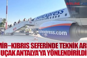 İzmir–Kıbrıs seferinde teknik arıza: Uçak Antalya’ya yönlendirildi