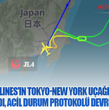 Japan Airlines'ın Tokyo-New York Uçağı Havada Kriz Yaşadı, Acil Durum Protokolü Devreye Girdi