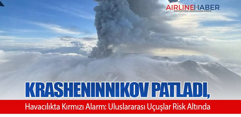 Krasheninnikov Patladı, Havacılıkta Kırmızı Alarm: Uluslararası Uçuşlar Risk Altında