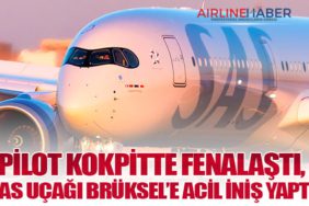 Pilot Kokpitte Fenalaştı, SAS Uçağı Brüksel’e Acil İniş Yaptı