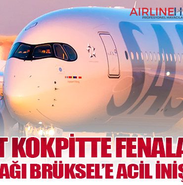 Pilot Kokpitte Fenalaştı, SAS Uçağı Brüksel’e Acil İniş Yaptı