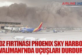 Toz Fırtınası Phoenix Sky Harbor Havalimanı’nda Uçuşları Durdurdu