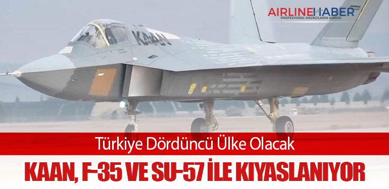 Türkiye Dördüncü Ülke Olacak: KAAN, F-35 ve Su-57 ile Kıyaslanıyor