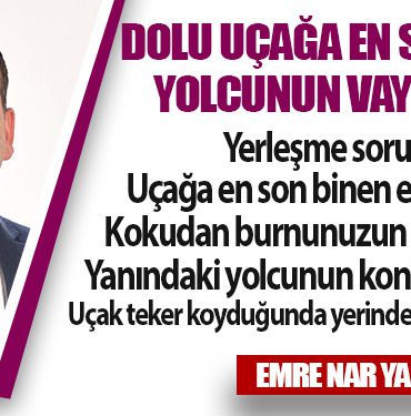 Dolu Uçağa En Son Binen Yolcunun Vay Haline!