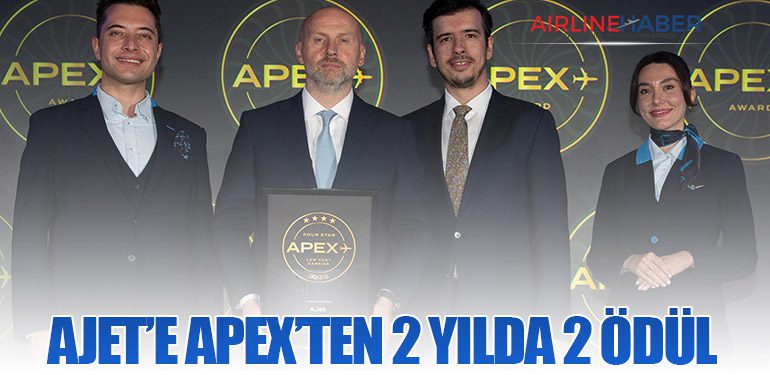 AJet’e APEX’ten 2 Yılda 2 ödül