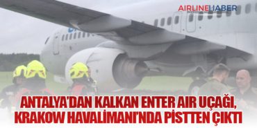 Antalya’dan Kalkan Enter Air Uçağı, Krakow Havalimanı’nda Pistten Çıktı 9 Haberler SunExpress Antalya’dan Kalkan Enter Air Uçağı, Krakow Havalimanı’nda Pistten Çıktı