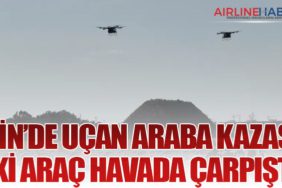 Çin’de Uçan Araba Kazası: İki Araç Havada Çarpıştı