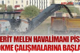 Ferit Melen Havalimanı Pist Sökme Çalışmalarına Başladı
