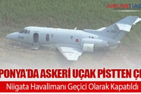 Japonya’da Askeri Uçak Pistten Çıktı: Niigata Havalimanı Geçici Olarak Kapatıldı