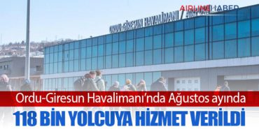Ordu-Giresun Havalimanı’nda Ağustos ayında 118 bin yolcuya hizmet verildi 2 Haberler TIME Ordu-Giresun Havalimanı’nda Ağustos ayında 118 bin yolcuya hizmet verildi
