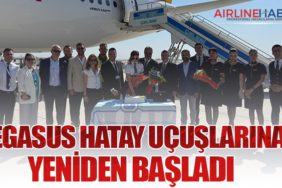 Pegasus Hatay uçuşlarına yeniden başladı