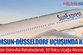 Samsun-Düsseldorf Uçuşunda Kriz: Kabin Görevlisi Rahatsızlandı, 50 Yolcu Uçağa Alınmadı