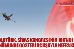 SoloTürk, Sivas Kongresi’nin 106’ncı Yıl Dönümünde Gösteri Uçuşuyla Nefes Kesti
