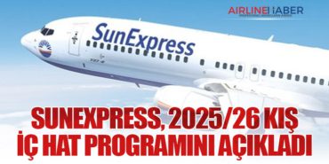 SunExpress, 2025/26 Kış İç Hat Programını Açıkladı