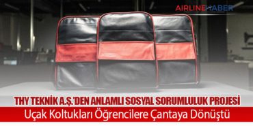THY Teknik A.Ş.’den Anlamlı Sosyal Sorumluluk Projesi: Uçak Koltukları Öğrencilere Çantaya Dönüştü 9 Haberler Delta THY Teknik A.Ş.’den Anlamlı Sosyal Sorumluluk Projesi: Uçak Koltukları Öğrencilere Çantaya Dönüştü