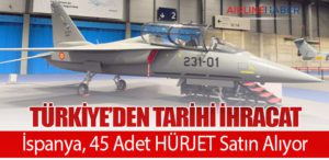 Türkiye’den Tarihi İhracat: İspanya, 45 Adet HÜRJET Satın Alıyor