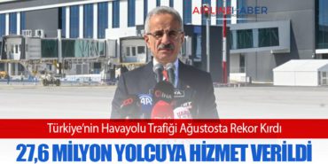 Türkiye’nin Havayolu Trafiği Ağustosta Rekor Kırdı: 27,6 Milyon Yolcuya Hizmet Verildi 8 Haberler Pilot Türkiye’nin Havayolu Trafiği Ağustosta Rekor Kırdı: 27,6 Milyon Yolcuya Hizmet Verildi
